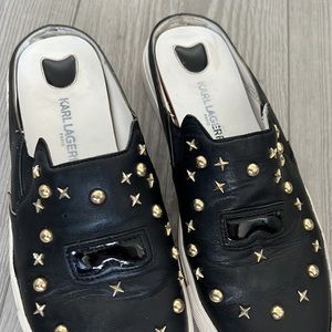 Karl Lagerfeld Paris!! “Eisley" Slip On Sneakers Black US 7 EU 37.5